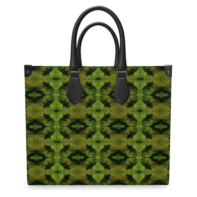 Leather Shoppers Bag (Tree Link Stripe) RJSTH@Fabric#10 RJSTHs2021 RJS