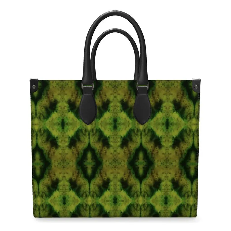 Leather Shoppers Bag (Tree Link Stripe) RJSTH@Fabric#10 RJSTHs2021 RJS