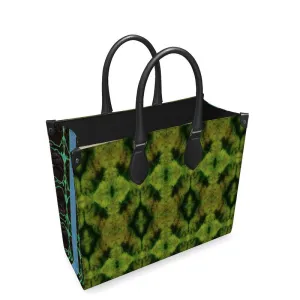 Leather Shoppers Bag (Tree Link Stripe) RJSTH@Fabric#10 RJSTHs2021 RJS