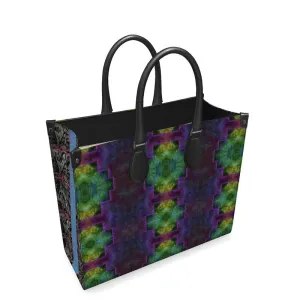 Leather Shoppers Bag (Tree Link Stripe) RJSTH@Fabric#11 RJSTHs2021 RJS