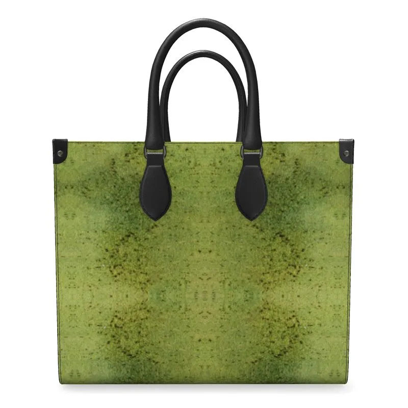 Leather Shoppers Bag (Tree Link Stripe) RJSTH@Fabric#2 RJSTHs2021 RJS