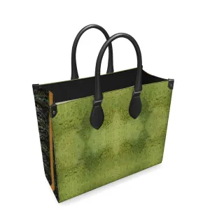 Leather Shoppers Bag (Tree Link Stripe) RJSTH@Fabric#2 RJSTHs2021 RJS