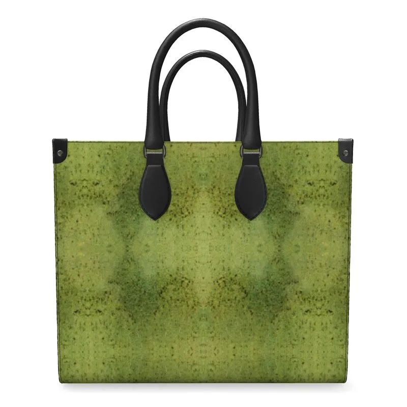 Leather Shoppers Bag (Tree Link Stripe) RJSTH@Fabric#2 RJSTHs2021 RJS