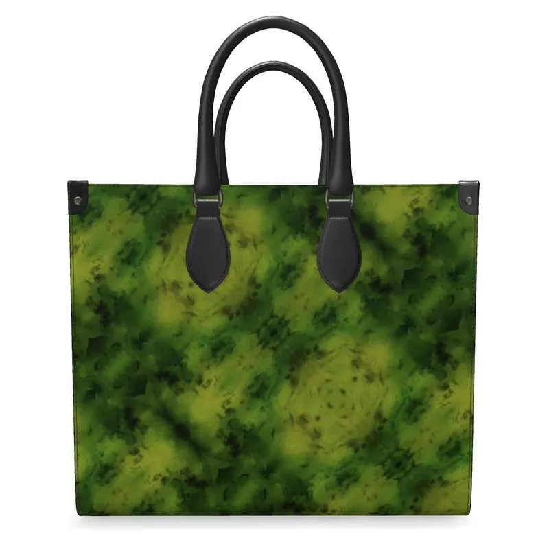Leather Shoppers Bag (Tree Link Stripe) RJSTH@Fabric#3 RJSTHs2021 RJS