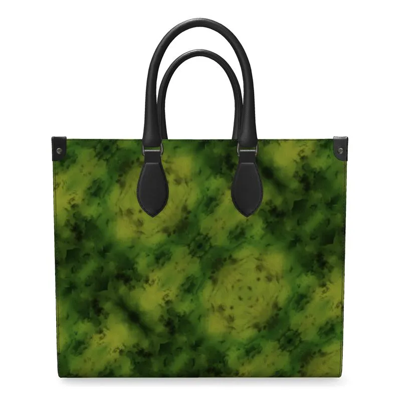 Leather Shoppers Bag (Tree Link Stripe) RJSTH@Fabric#3 RJSTHs2021 RJS