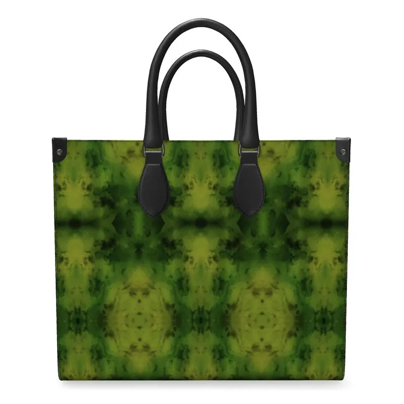 Leather Shoppers Bag (Tree Link Stripe) RJSTH@Fabric#3 RJSTHs2021 RJS