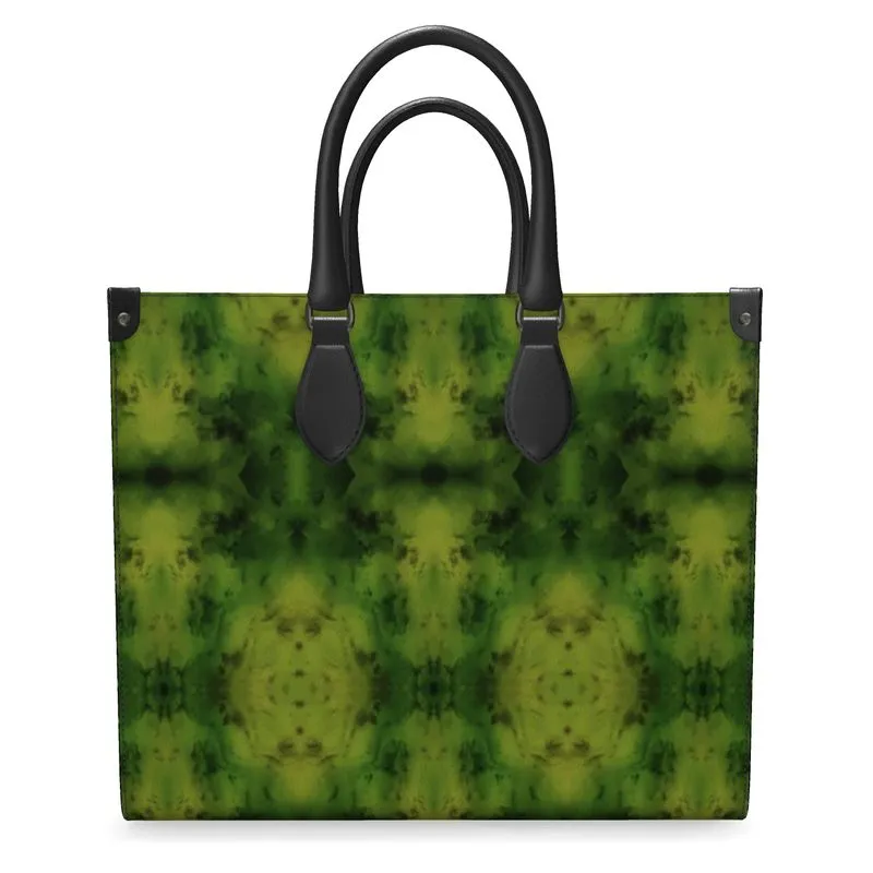 Leather Shoppers Bag (Tree Link Stripe) RJSTH@Fabric#3 RJSTHs2021 RJS