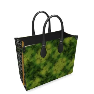 Leather Shoppers Bag (Tree Link Stripe) RJSTH@Fabric#3 RJSTHs2021 RJS