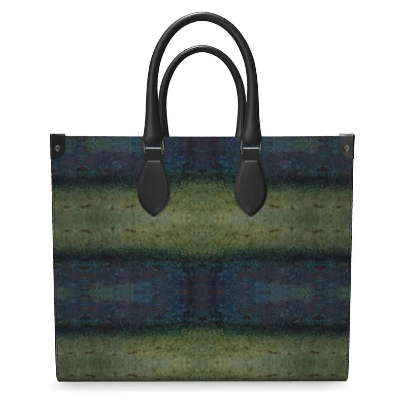 Leather Shoppers Bag (Tree Link Stripe) RJSTH@Fabric#4 RJSTHs2021 RJS