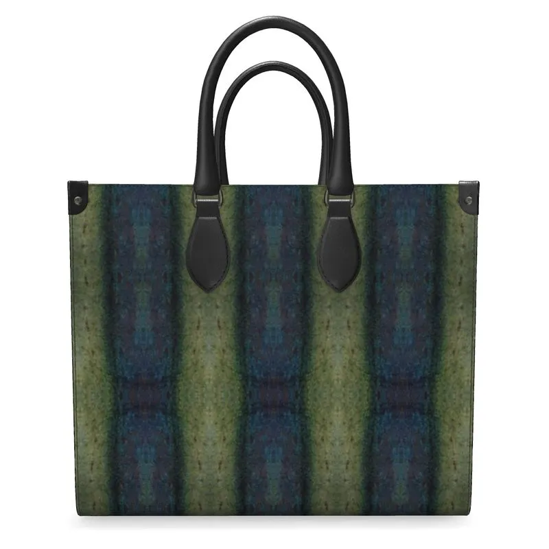 Leather Shoppers Bag (Tree Link Stripe) RJSTH@Fabric#4 RJSTHs2021 RJS