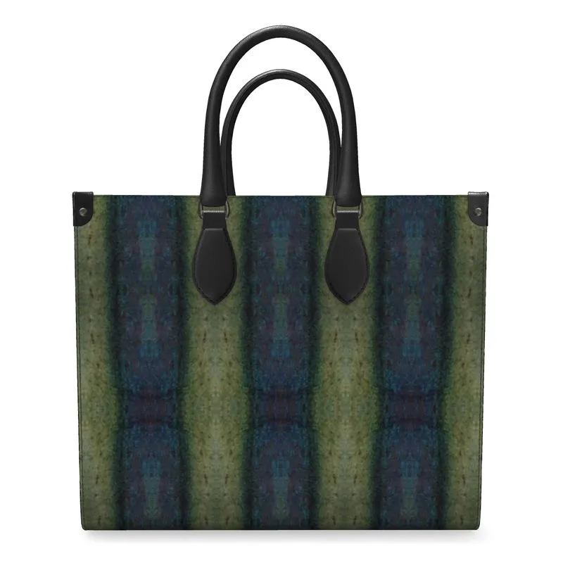 Leather Shoppers Bag (Tree Link Stripe) RJSTH@Fabric#4 RJSTHs2021 RJS