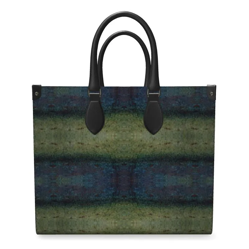 Leather Shoppers Bag (Tree Link Stripe) RJSTH@Fabric#4 RJSTHs2021 RJS