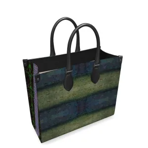 Leather Shoppers Bag (Tree Link Stripe) RJSTH@Fabric#4 RJSTHs2021 RJS