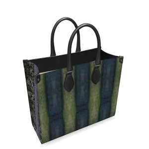Leather Shoppers Bag (Tree Link Stripe) RJSTH@Fabric#4 RJSTHs2021 RJS