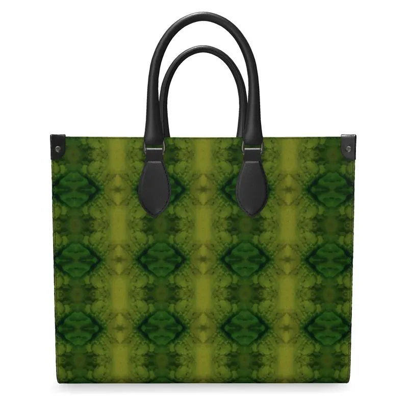 Leather Shoppers Bag (Tree Link Stripe) RJSTH@Fabric#5 RJSTHs2021 RJS