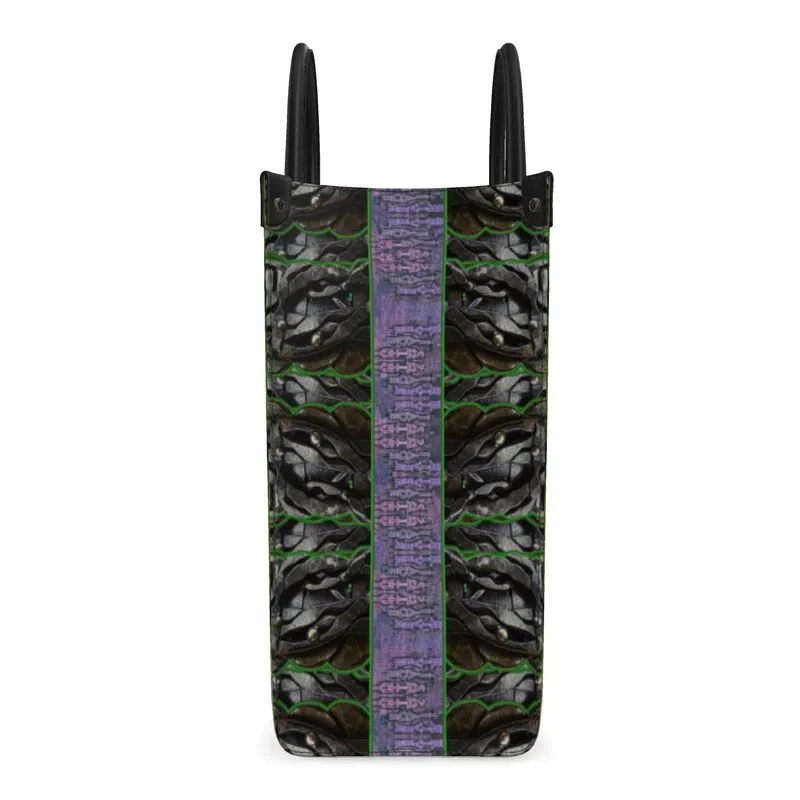 Leather Shoppers Bag (Tree Link Stripe) RJSTH@Fabric#5 RJSTHs2021 RJS