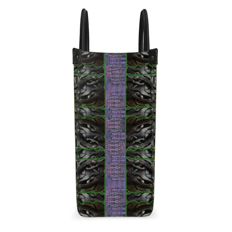 Leather Shoppers Bag (Tree Link Stripe) RJSTH@Fabric#5 RJSTHs2021 RJS