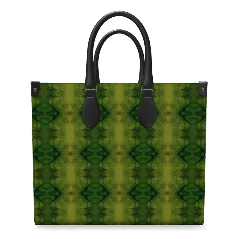 Leather Shoppers Bag (Tree Link Stripe) RJSTH@Fabric#5 RJSTHs2021 RJS