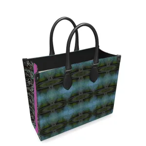 Leather Shoppers Bag (Tree Link Stripe) RJSTH@Fabric#8 RJSTHs2021 RJS