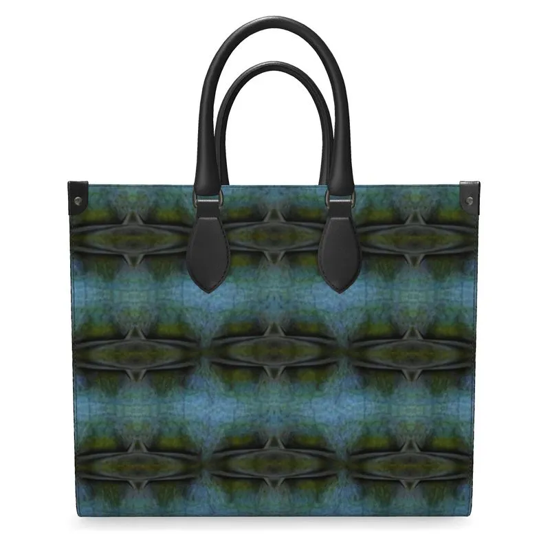 Leather Shoppers Bag (Tree Link Stripe) RJSTH@Fabric#8 RJSTHs2021 RJS