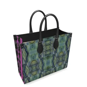 Leather Shoppers Bag (Tree Link Stripe) RJSTH@Fabric#9 RJSTHs2021 RJS