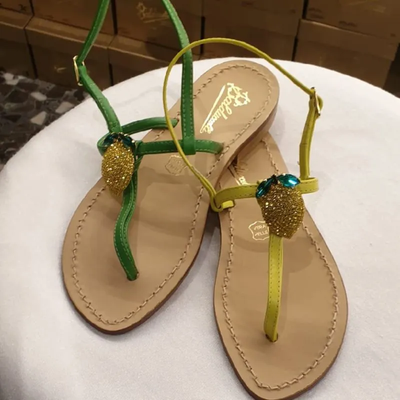 Lemon handmade Bijoux Capri Leather Sandal