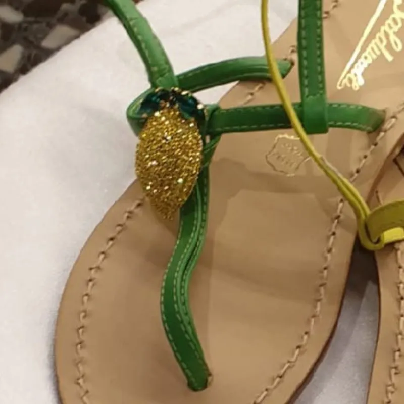 Lemon handmade Bijoux Capri Leather Sandal