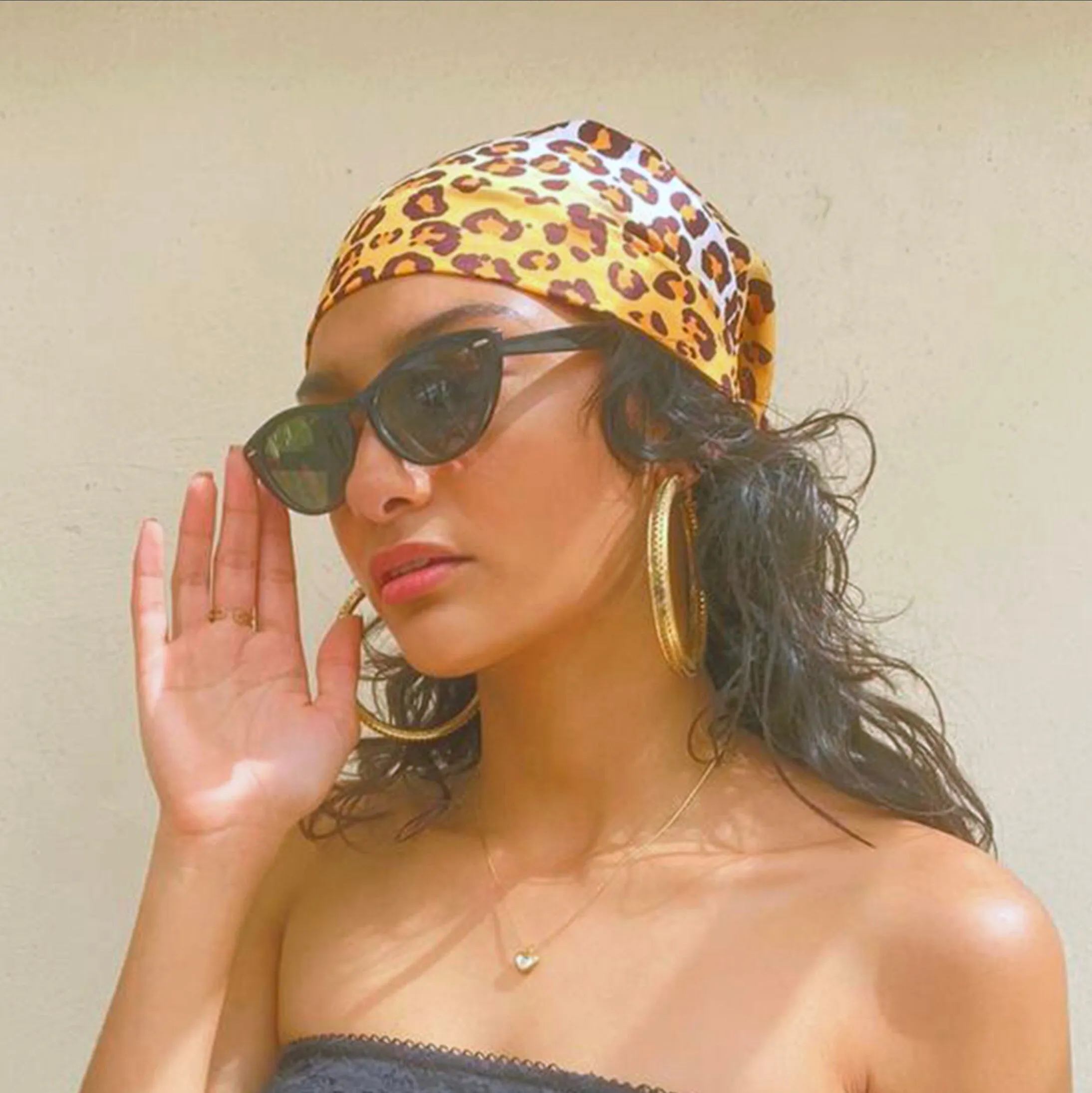 Leopard Print Bandana - Stylish Accessory for a Wild Look