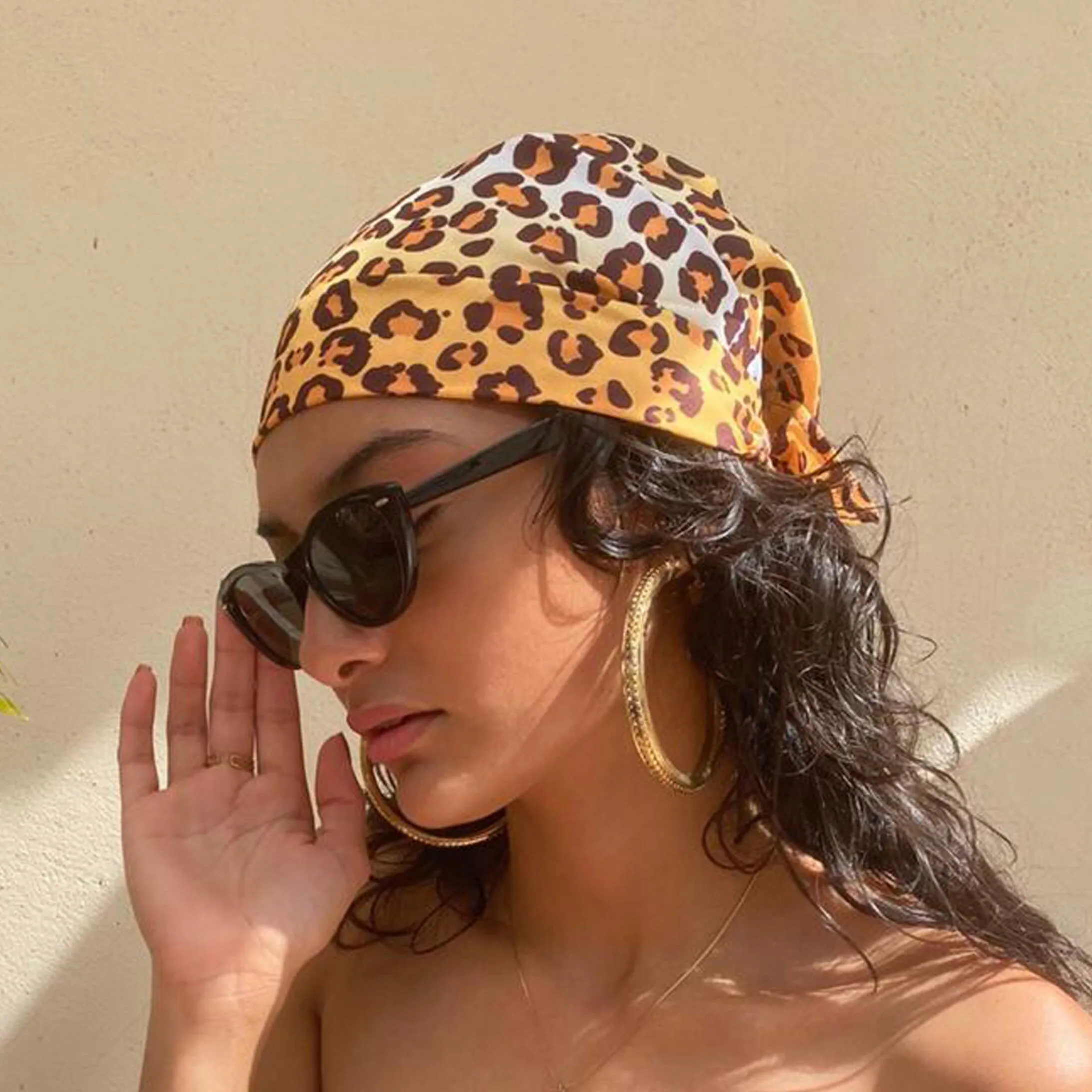 Leopard Print Bandana - Stylish Accessory for a Wild Look