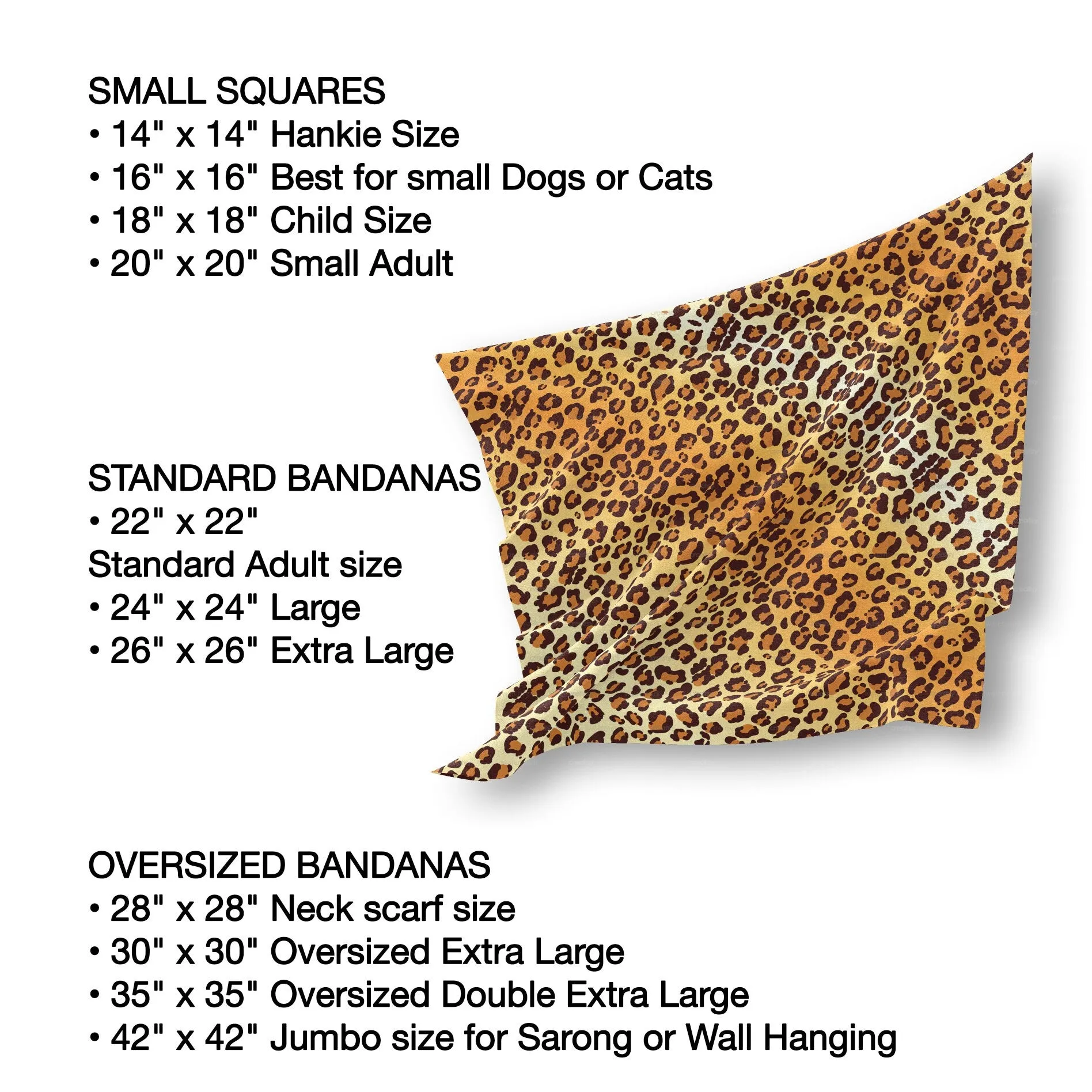 Leopard Print Bandana - Stylish Accessory for a Wild Look