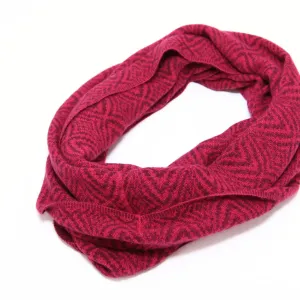 Light Red Alpaca Infinity Scarf