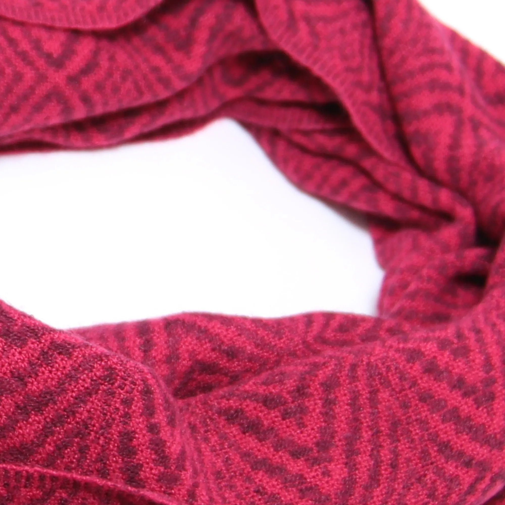 Light Red Alpaca Infinity Scarf
