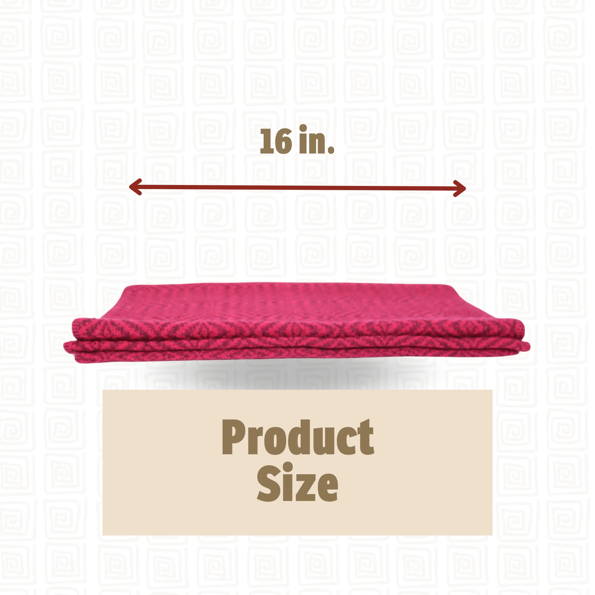 Light Red Alpaca Infinity Scarf