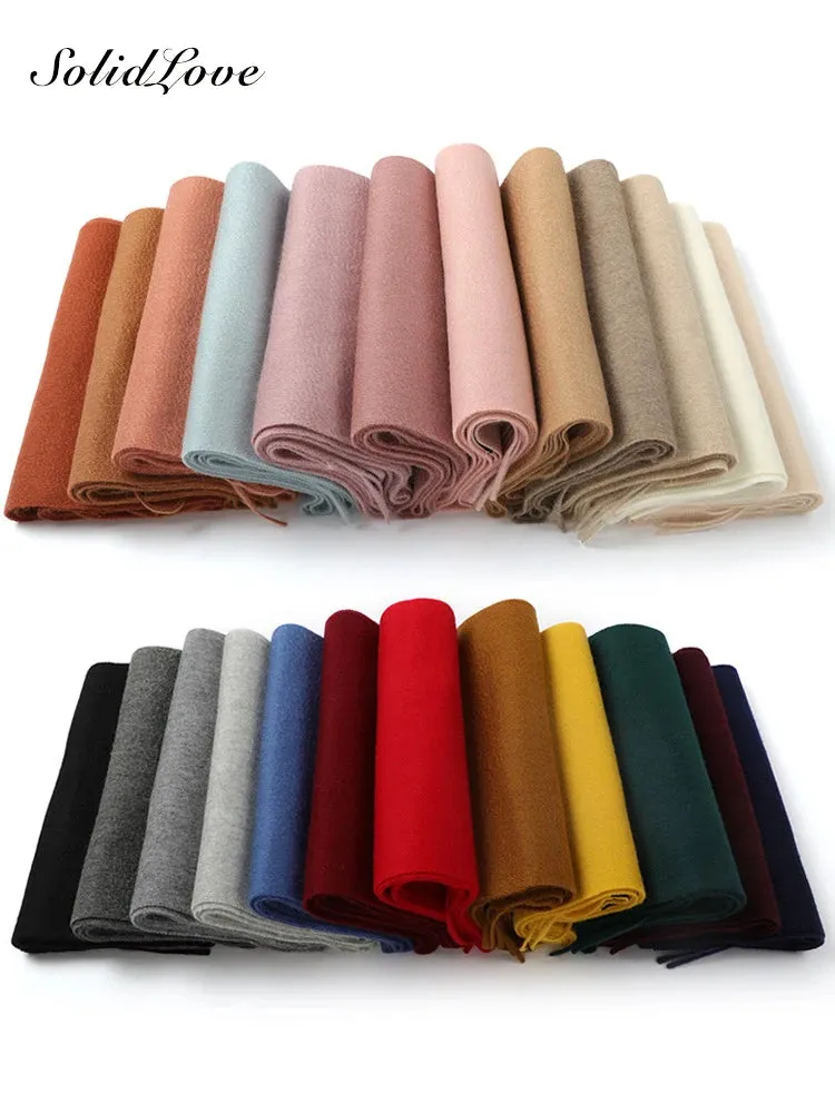 Lightweight Cashmere Scarf for Women - Fashionable Plaid Design, 180cm Length, Perfect for Winter Outdoors