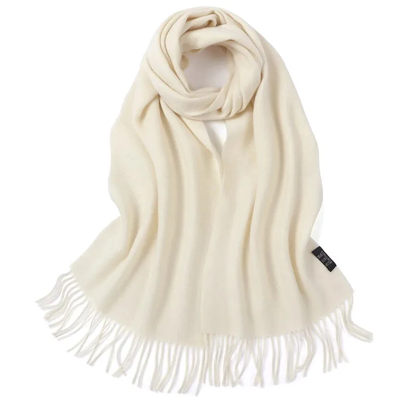 Lightweight Cashmere Scarf for Women - Fashionable Plaid Design, 180cm Length, Perfect for Winter Outdoors