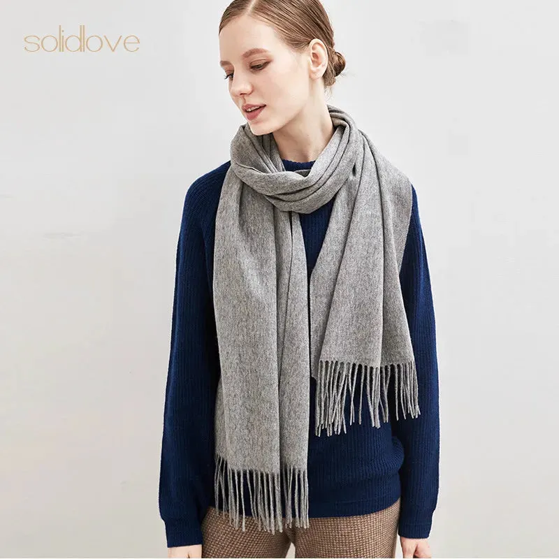 Lightweight Cashmere Scarf for Women - Fashionable Plaid Design, 180cm Length, Perfect for Winter Outdoors