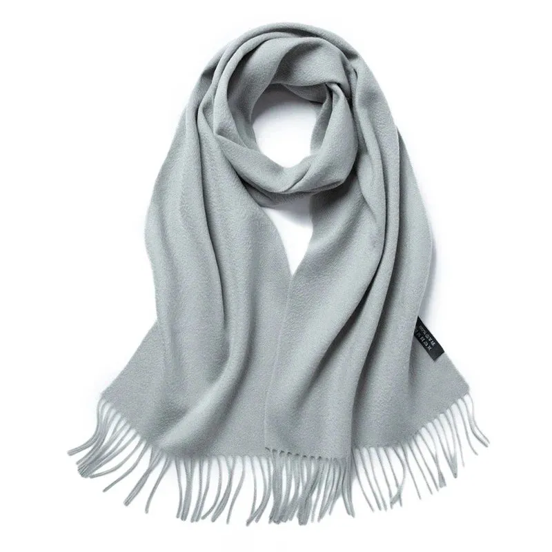 Lightweight Cashmere Scarf for Women - Fashionable Plaid Design, 180cm Length, Perfect for Winter Outdoors