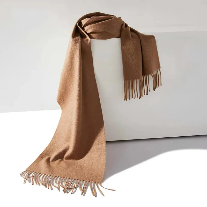 Lightweight Cashmere Scarf for Women - Fashionable Plaid Design, 180cm Length, Perfect for Winter Outdoors