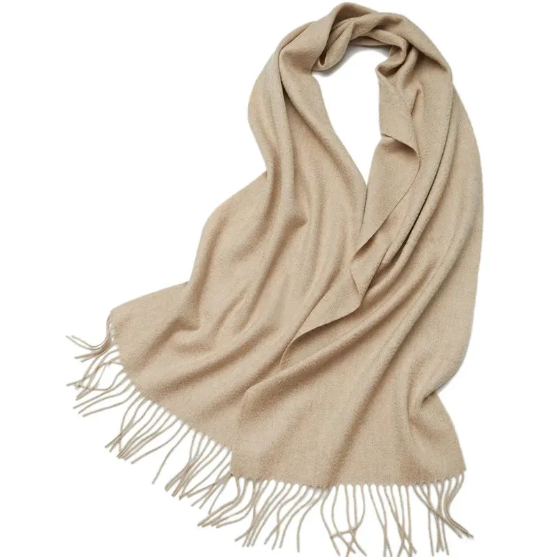Lightweight Cashmere Scarf for Women - Fashionable Plaid Design, 180cm Length, Perfect for Winter Outdoors