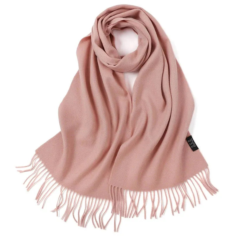 Lightweight Cashmere Scarf for Women - Fashionable Plaid Design, 180cm Length, Perfect for Winter Outdoors