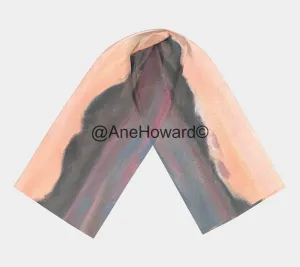 Long Silk Scarf Big Sur Sunset Limited Edition
