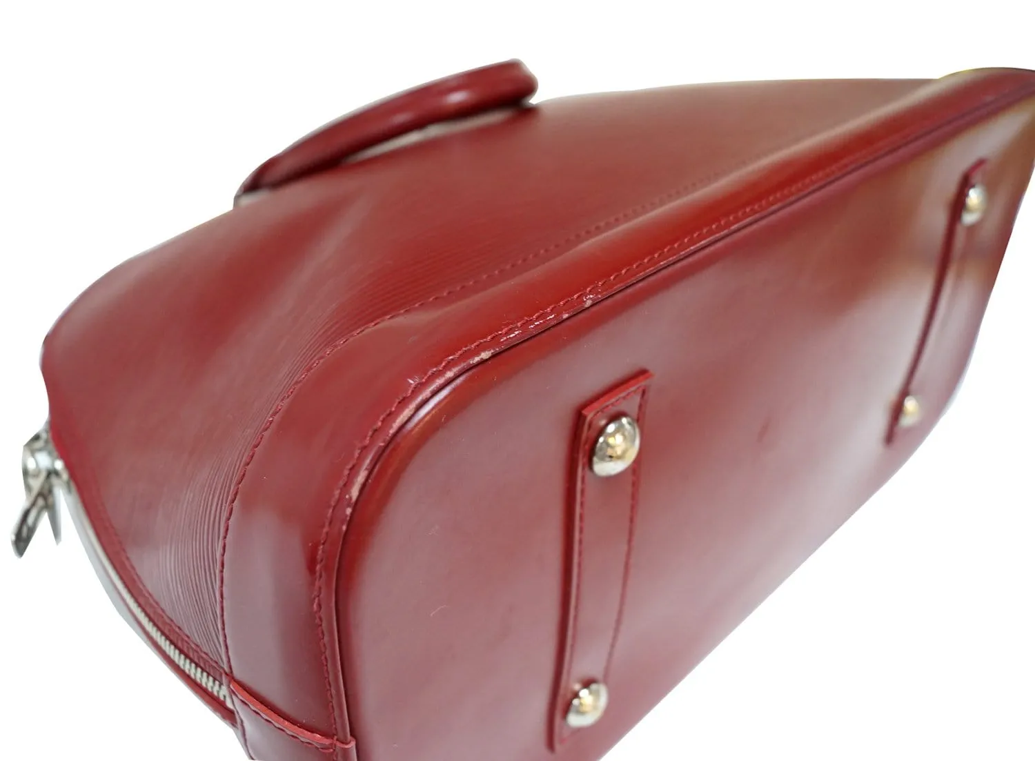 LOUIS VUITTON Fuchsia Epi Leather Alma GM Satchel Bag - Final Call