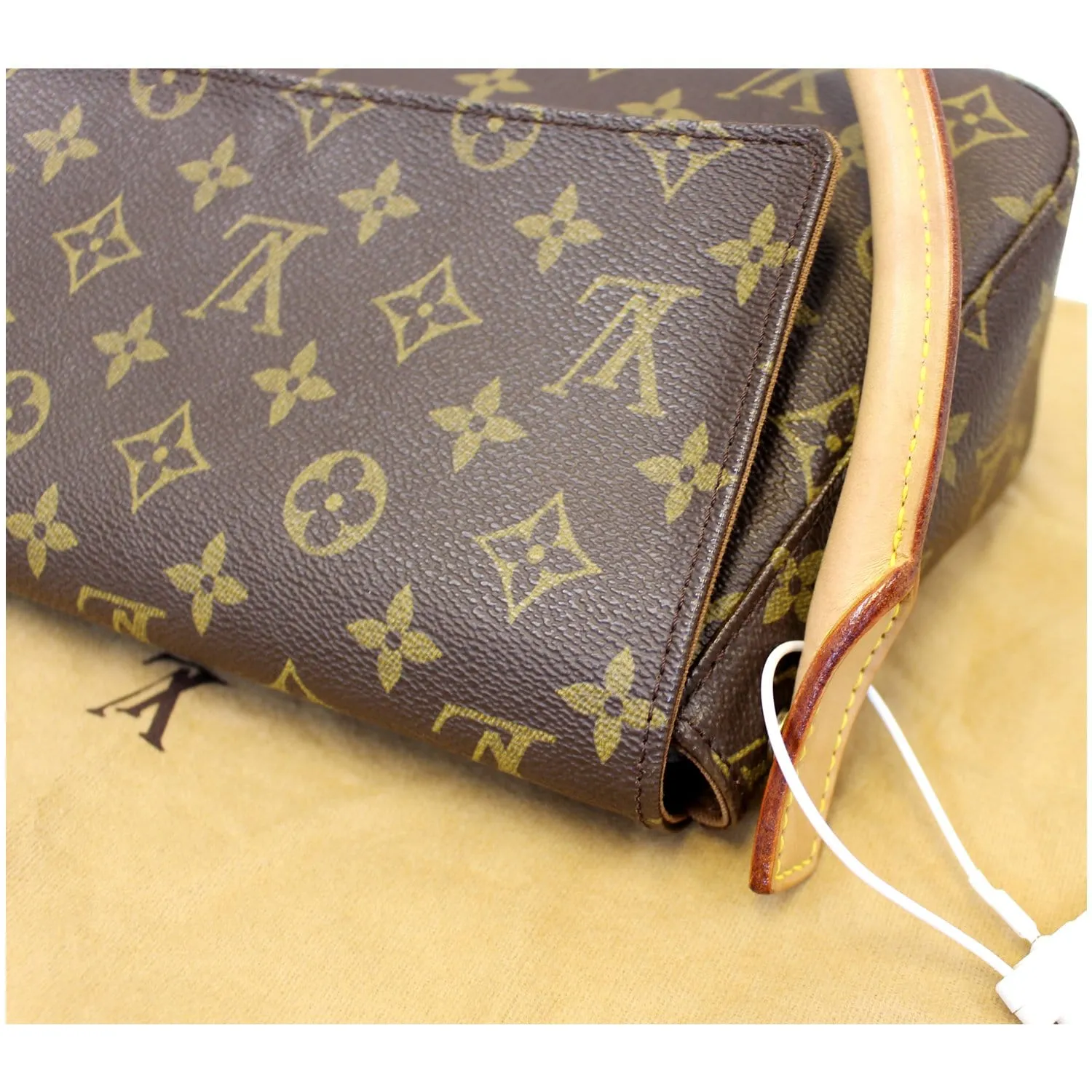 LOUIS VUITTON Looping PM Monogram Canvas Satchel Bag