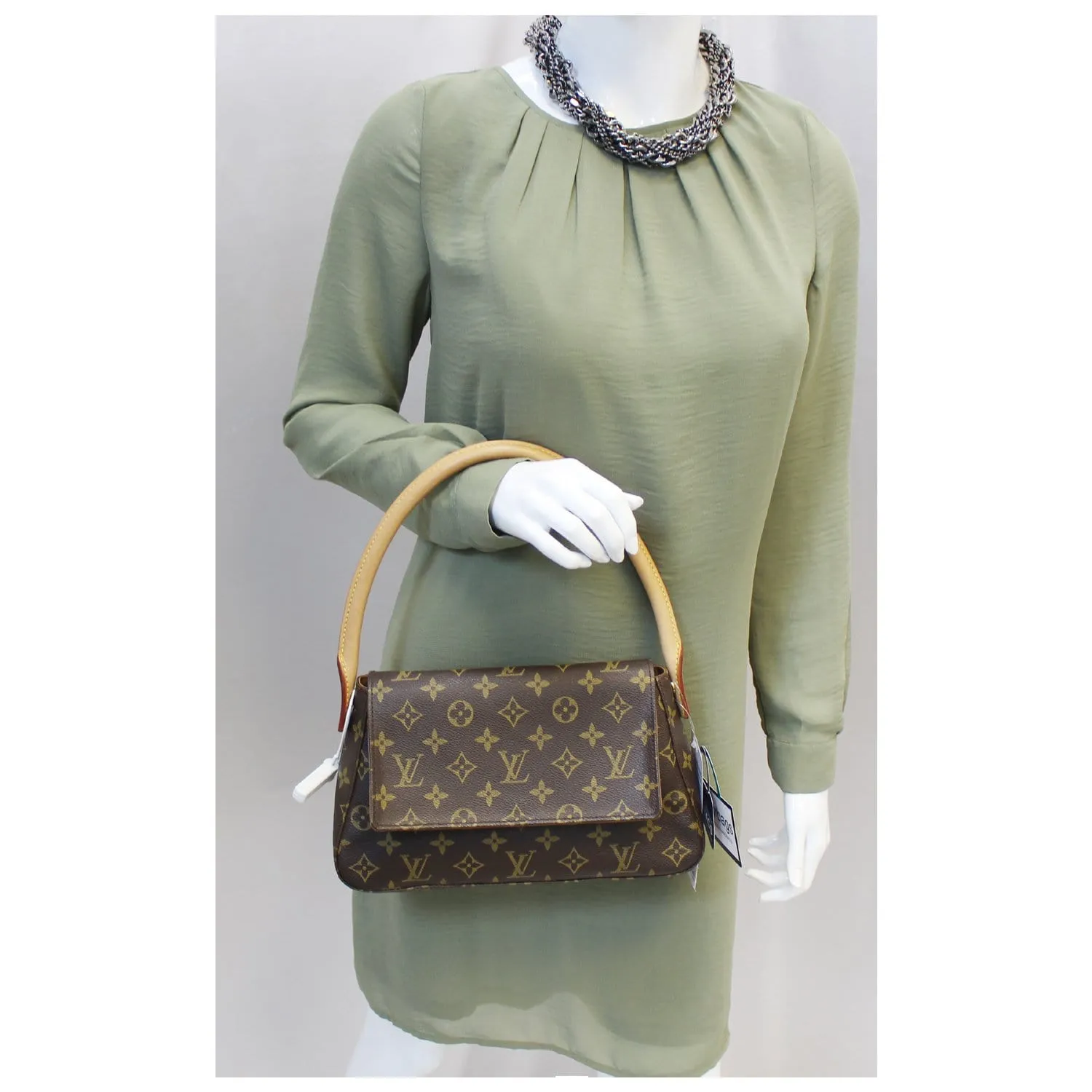 LOUIS VUITTON Looping PM Monogram Canvas Satchel Bag