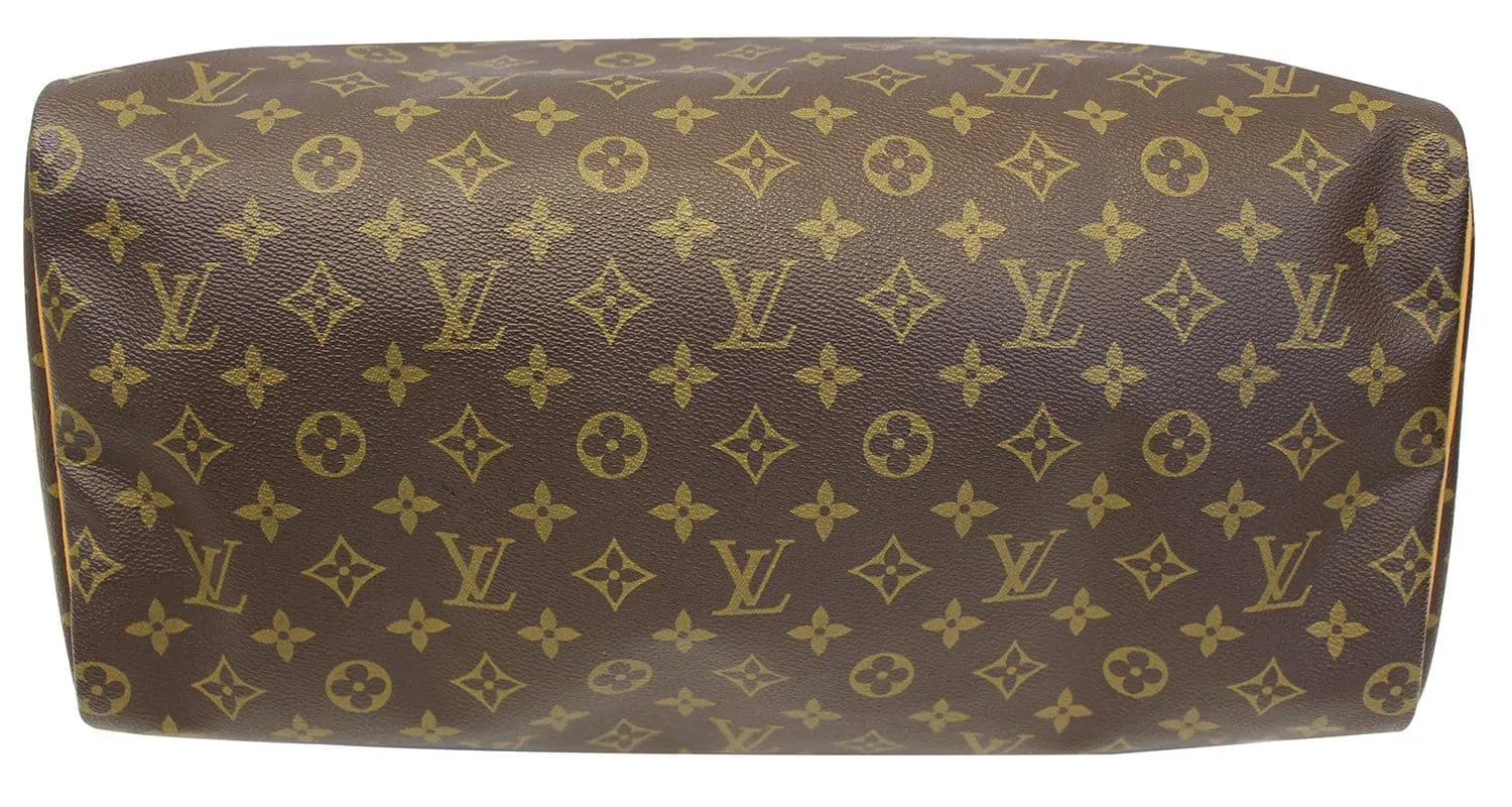 LOUIS VUITTON Monogram Canvas Speedy 40 Brown Satchel Bag