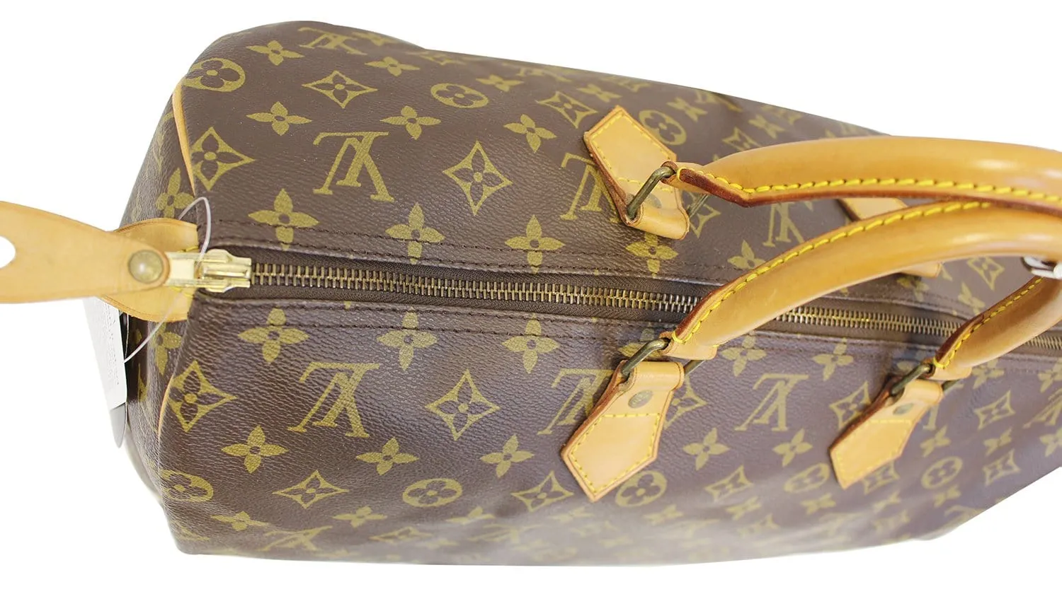 LOUIS VUITTON Monogram Canvas Speedy 40 Brown Satchel Bag