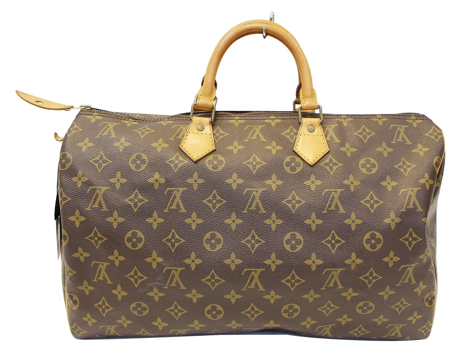 LOUIS VUITTON Monogram Canvas Speedy 40 Brown Satchel Bag