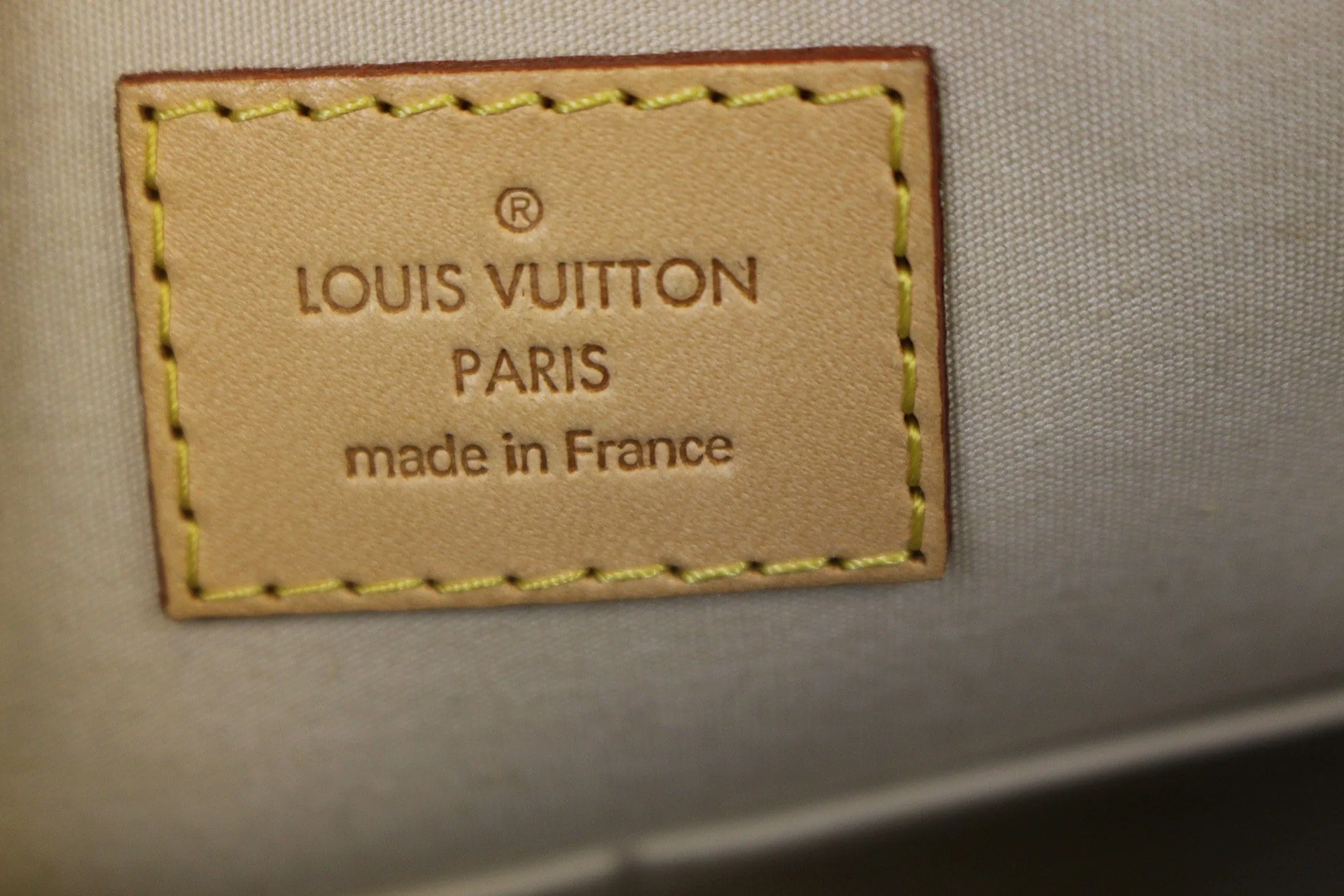 LOUIS VUITTON Pearl White Vernis Leather Alma Satchel Bag - Final Call