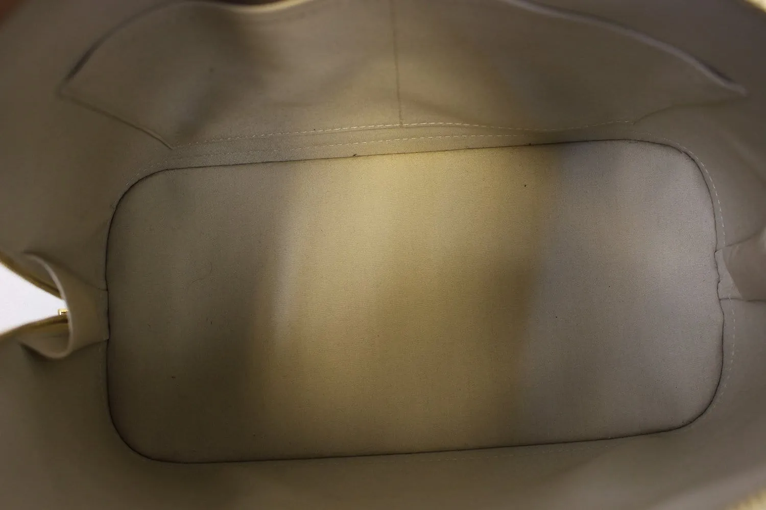LOUIS VUITTON Pearl White Vernis Leather Alma Satchel Bag - Final Call
