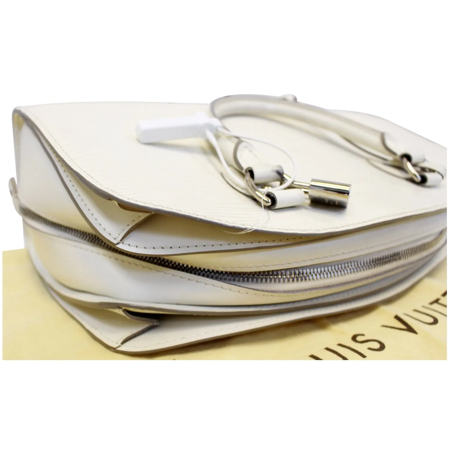 LOUIS VUITTON Pont Neuf PM Epi Leather Satchel Bag Ivory